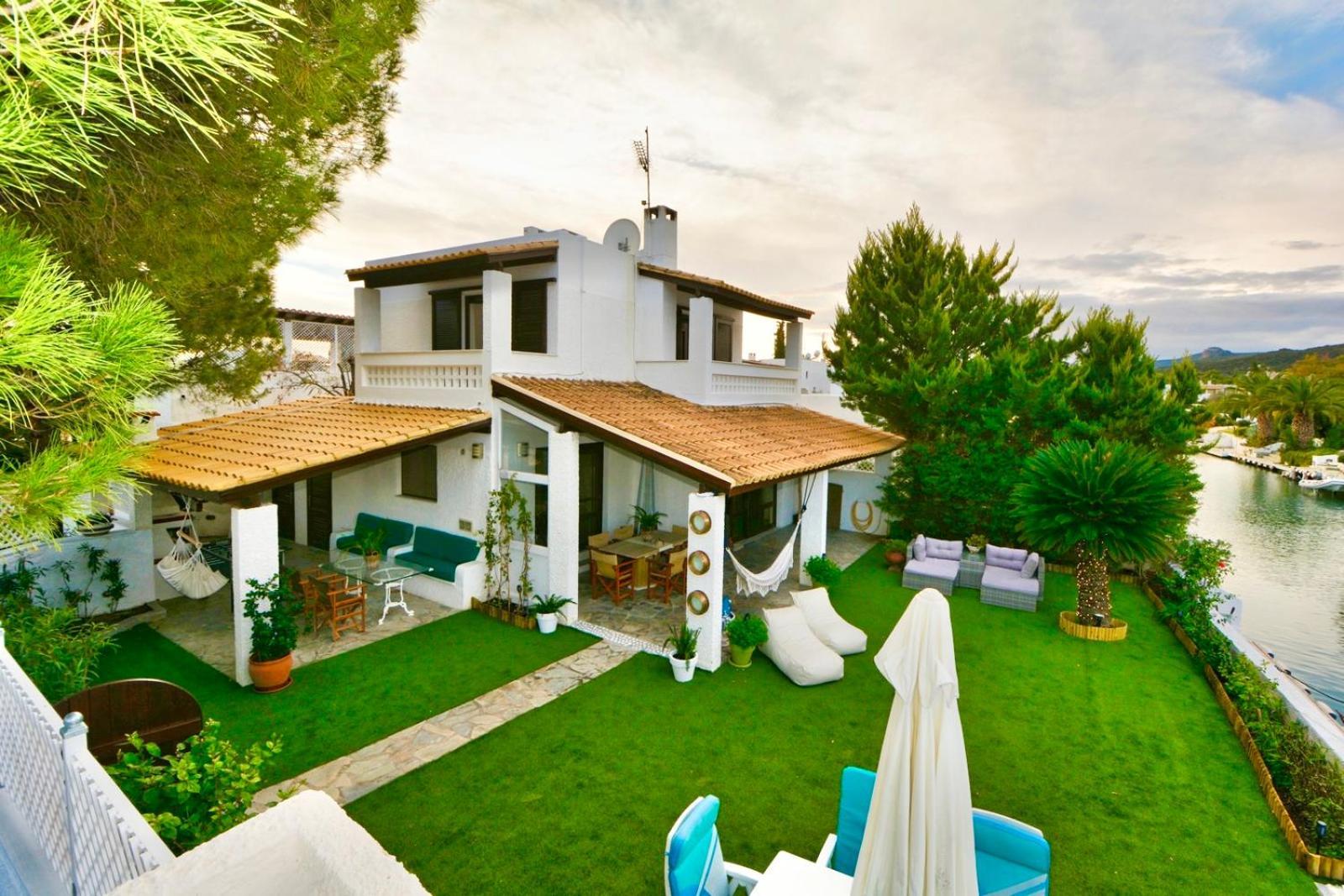 Villasonboard Dock Villa 3 Bed, 3 Bath, Canal, Greek Venice Porto Hydra Plépi Buitenkant foto
